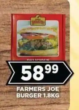 Goal Supermarket Farmers Joe Burger offer
