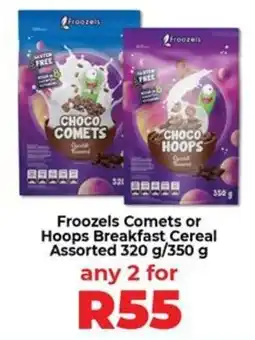 Food Lover's Market Froozels Comets or Hoops Breakfast Cereal Assorted offer