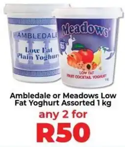 Food Lover's Market Ambledale or Meadows Low Fat Yoghurt Assorted offer