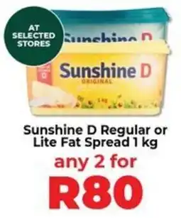 Food Lover's Market Sunshine D Regular or Lite Fat Spread offer