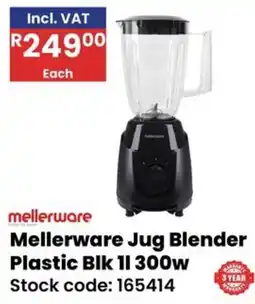 Africa Cash and Carry Mellerware Jug Blender Plastic Blk offer