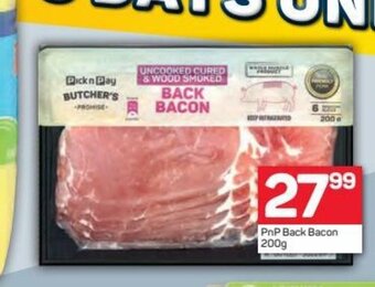 Pick n Pay PnP Back Bacon 200g offer