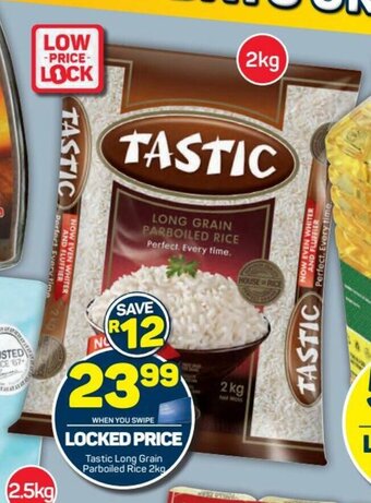 Pick n Pay Tastic Long Grain Parboiled Rice 2kg offer