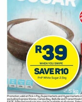 Pick n Pay PnP White Sugar 2.5kg offer