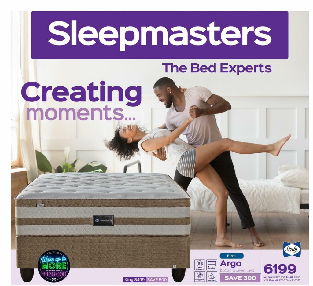 Sealy Argo 152cm Queen Bed offer at Sleepmasters