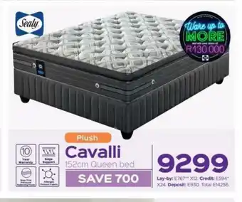 Sleepmasters Sealy Cavalli 152cm Queen Bed offer