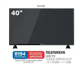 OK Furniture TELEFUNKEN LED TV offer