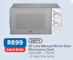 OK Furniture DEFY 20 Litre Manual Mirror Door Microwave Oven offer