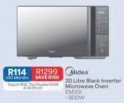 OK Furniture Midea 30 Litre Black Inverter Microwave Oven offer