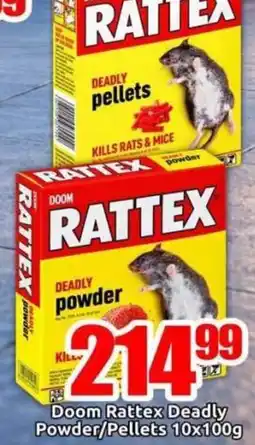 Three Star Cash and Carry Doom Rattex Deadly Powder/Pellets offer