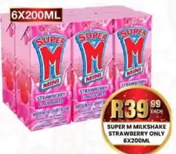 Take 'n Pay Super M Milkshake Strawberry Only offer