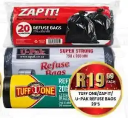 Take 'n Pay TUFF ONE/ZAP IT/ U-PAK REFUSE BAGS offer