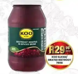 Take 'n Pay KOO Sliced/Grated Beetroot offer