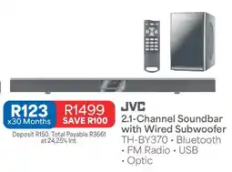 OK Furniture JVC 2.1-Channel Soundbar with Wired Subwoofer offer
