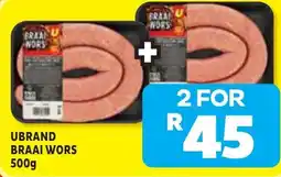 Usave UBRAND BRAAI WORS offer