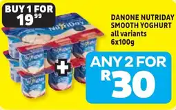 Usave Danone Nutriday Smooth Yoghurt offer
