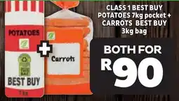 Usave Class 1 Best Buy Potatoes + Carrots offer