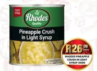 Take 'n Pay Rhodes Pineapple Crush in Light Syrup offer