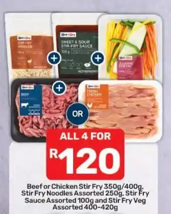 Pick n Pay Hypermarket Beef or Chicken Stir Fry Assorted offer