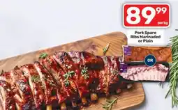 Pick n Pay Hypermarket Pork Spare Ribs Marinaded or Plain offer