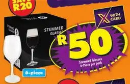 Shoprite Stemmed Glasses offer