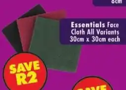 Shoprite Essentials Face Cloth offer