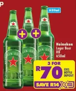 Shoprite Heineken Lager Beer offer