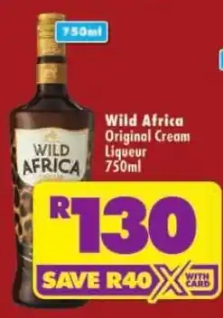 Shoprite Wild Africa Original Cream Liqueur offer