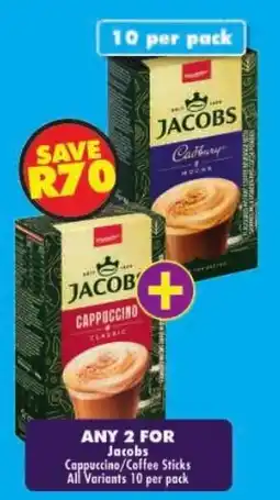 Shoprite Jacobs Cappuccino/Coffee Sticks offer