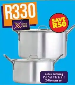 Shoprite Zebra Catering Pot Set offer