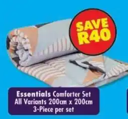 Shoprite Essentials Comforter Set offer