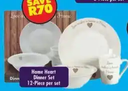 Shoprite Home Heart Dinner Set offer