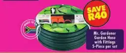 Shoprite Mr. Gardener Garden Hose with Fittings offer