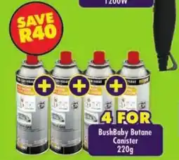 Shoprite BushBaby Butane Canister offer