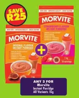 Shoprite Morvite Instant Porridge offer