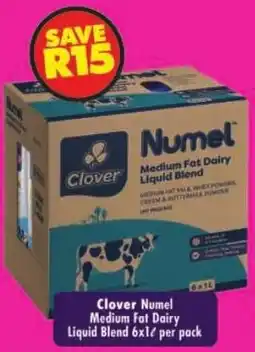 Shoprite Clover Numel Medium Fat Dairy Liquid Blend offer