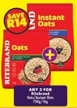 Shoprite Ritebrand Oats/Instant Oats offer