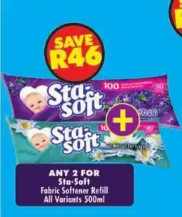 Shoprite Sta-Soft Fabric Softener Refill offer