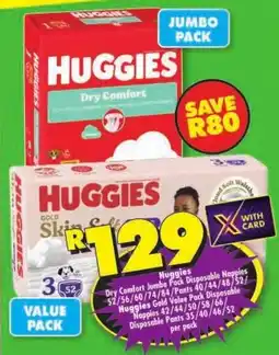 Shoprite Huggies Dry Comfort offer