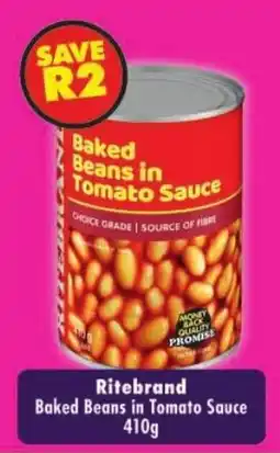 Shoprite Ritebrand Baked Beans in Tomato Sauce offer