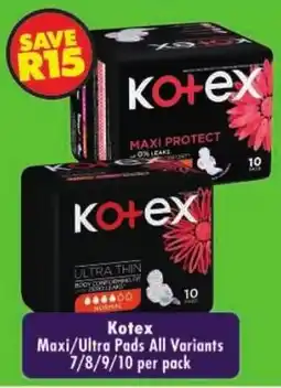 Shoprite Kotex Maxi/Ultra Pads offer