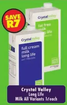 Shoprite Crystal Valley Long Life Milk offer