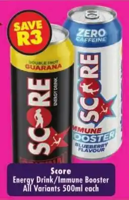 Shoprite Score Energy Drink/Immune Booster offer