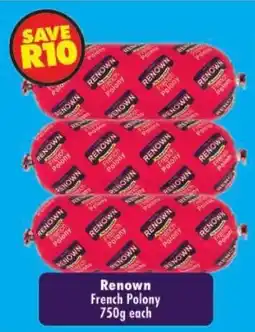 Shoprite Renown French Polony offer