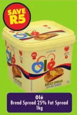 Shoprite Olé Bread Spread 25% Fat Spread offer