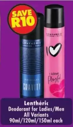Shoprite Lenthéric Deodorant offer