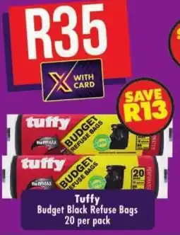 Shoprite Tuffy Budget Black Refuse Bags offer