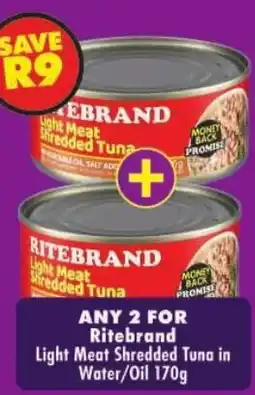 Shoprite Ritebrand Light Meat Shredded Tuna offer