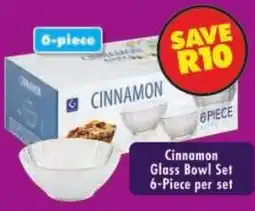 Shoprite Cinnamon Glass Bowl Set offer