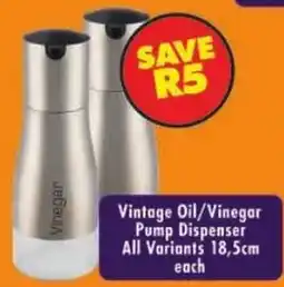 Shoprite Vintage Oil/Vinegar Pump Dispenser offer